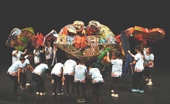 圖5 無獨有偶工作室劇團於記者會演出《台江保衛戰》一景