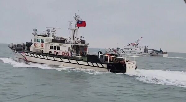 海巡艦艇於金門禁限制水域巡邏資料照片