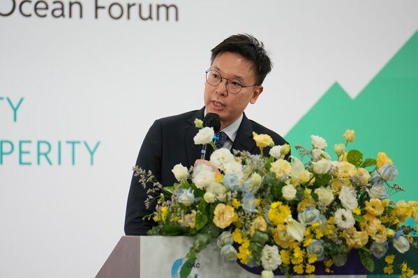 林飛帆副秘書長指出灰色地帶侵擾已成為全球共同面對的海上安全課題，台灣已針對社會韌性與民主防衛做好準備