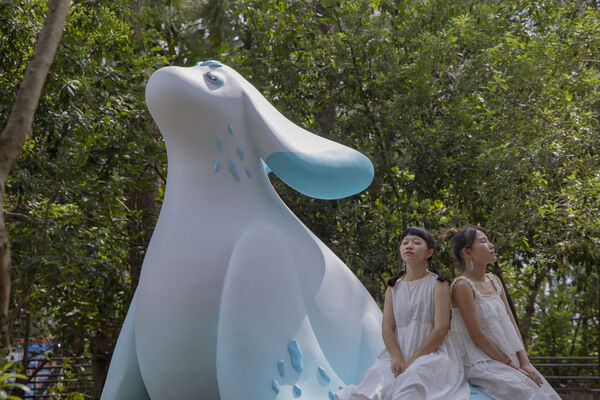 海委會與臺南市政府文化局攜手打造漁光島藝術裝置《光與海的相遇》（臺南市政府文化局提供）