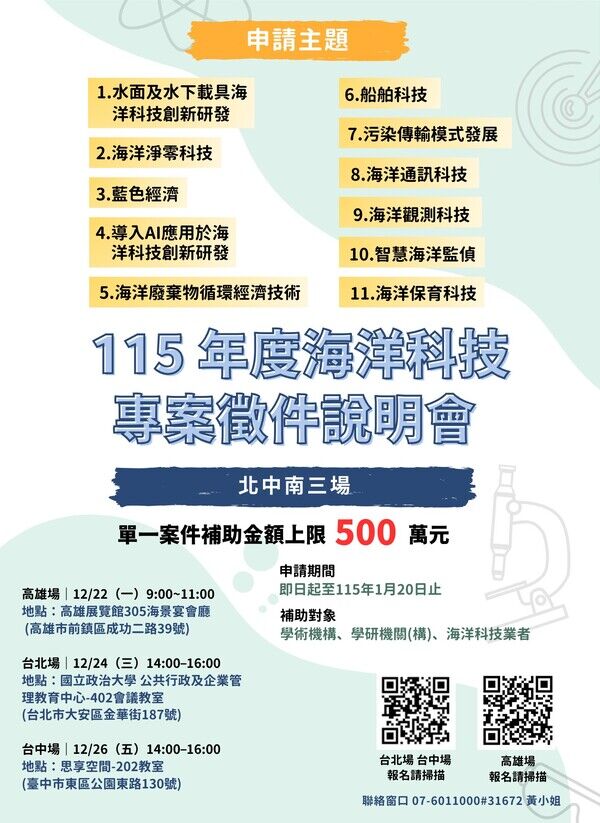 115年海洋科專徵件說明會