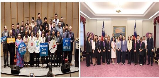 論壇開幕式(左)、副總統接見與會外賓(右)