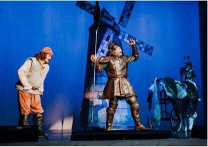 Image Caption: Performances by the Paper Windmill Theatre Troupe
